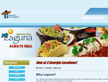 Tablet Screenshot of lagunamexicangrill.com